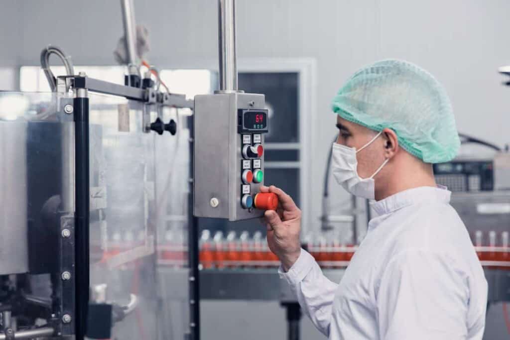 Machinebehuizing voor voedingsproductie