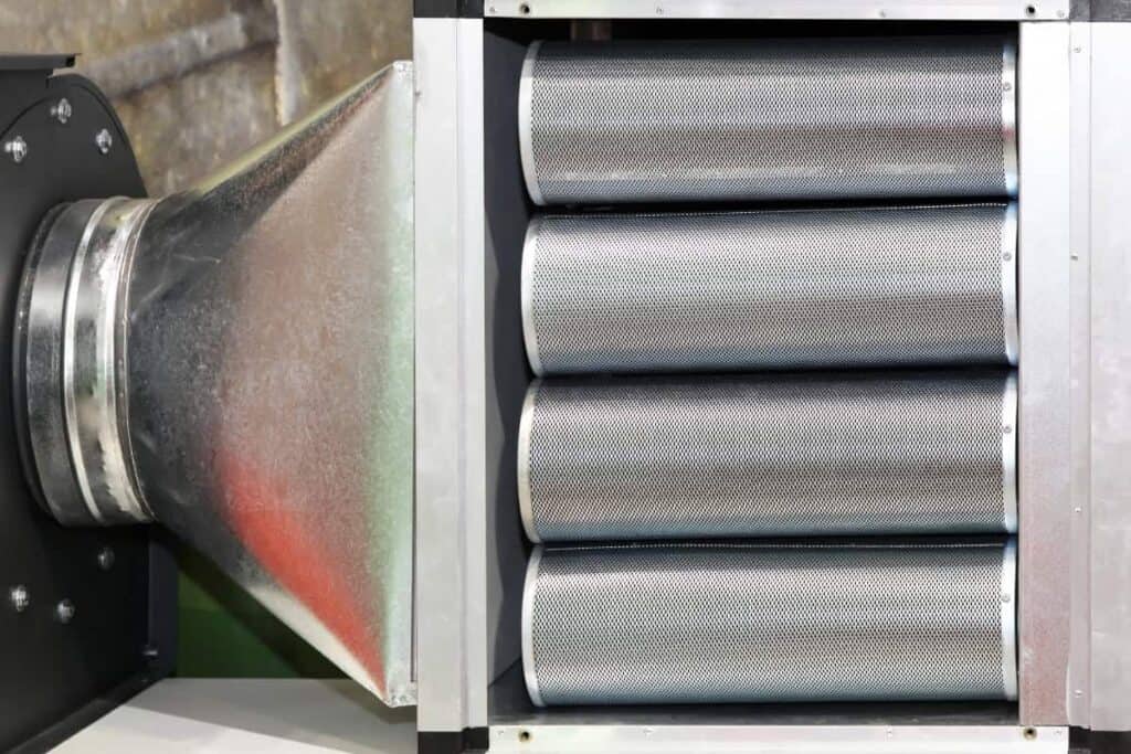 Plaatwerk voor industriële filters