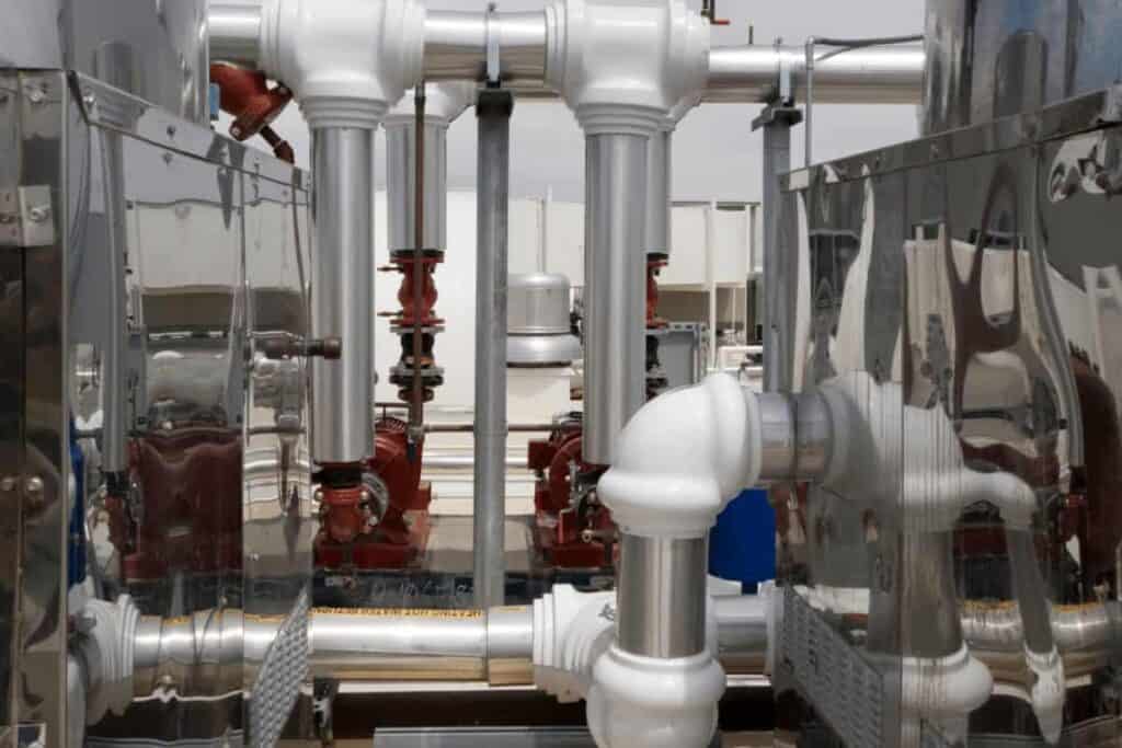 Roestvrijstalen frames voor filterinstallaties