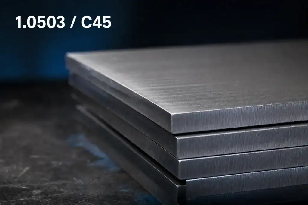 Gefreesde 1.0503 / C45 staalplaten op maat bij Van Hengstum Metaal