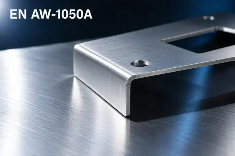 Aluminium plaat EN AW-1050A 3.0255 met gelasersneden en gezette afdekplaat